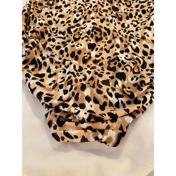 Time and Tru One Piece Swimsuit Womans Large Cheetah Animal Print Sexy Bikini - Picture 6 of 10
